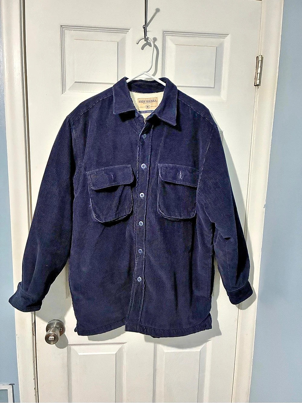 High Sierra Vintage Sherpa-Lined Corduroy Shirt Jacket Medium